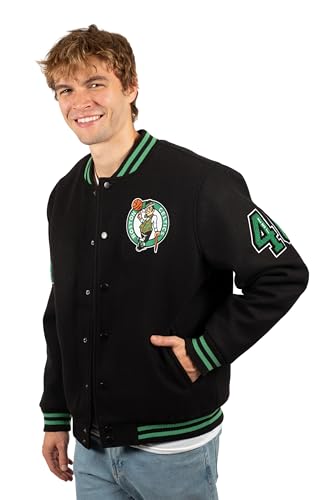 Ultra Game Men's Standard Game Time Varsity Jacket, Team Color 23, Medium