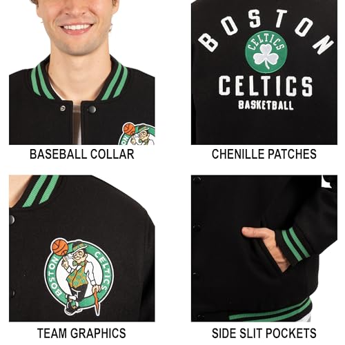 Ultra Game Men's Standard Game Time Varsity Jacket, Team Color 23, Medium
