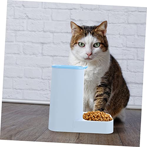 DRESSOOS 1pc Automatic Feeder Cat Dog Bowl Auto Feeder Food Dispenser Pet Water Feeder Automatic Feeding Container Dogs Cup Pets Pet Shop Pet Food Puppy Drinking Dispenser Pp Resin Blue