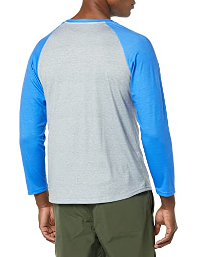 FOCO Men's NFL Team Raglan T-Shirt, Gray Big Logo, X-Large