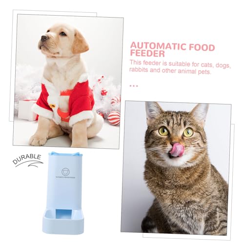 DRESSOOS 1pc Automatic Feeder Cat Dog Bowl Auto Feeder Food Dispenser Pet Water Feeder Automatic Feeding Container Dogs Cup Pets Pet Shop Pet Food Puppy Drinking Dispenser Pp Resin Blue