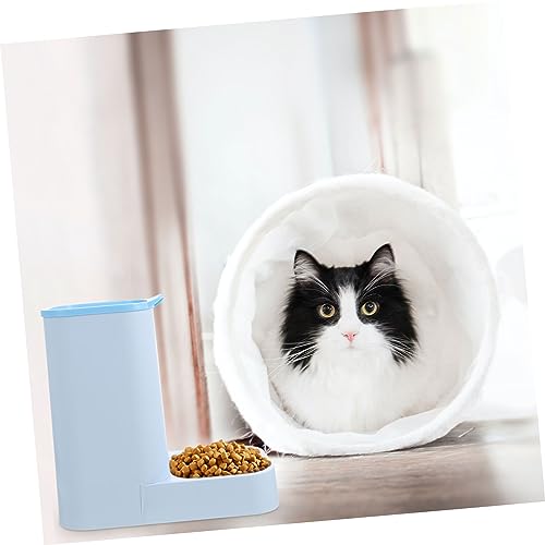 DRESSOOS 1pc Automatic Feeder Cat Dog Bowl Auto Feeder Food Dispenser Pet Water Feeder Automatic Feeding Container Dogs Cup Pets Pet Shop Pet Food Puppy Drinking Dispenser Pp Resin Blue