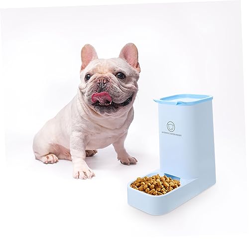 DRESSOOS 1pc Automatic Feeder Cat Dog Bowl Auto Feeder Food Dispenser Pet Water Feeder Automatic Feeding Container Dogs Cup Pets Pet Shop Pet Food Puppy Drinking Dispenser Pp Resin Blue
