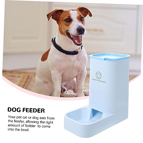 DRESSOOS 1pc Automatic Feeder Cat Dog Bowl Auto Feeder Food Dispenser Pet Water Feeder Automatic Feeding Container Dogs Cup Pets Pet Shop Pet Food Puppy Drinking Dispenser Pp Resin Blue
