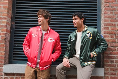 Ultra Game Men's Standard Supreme Satin Heritage Jacket, Large