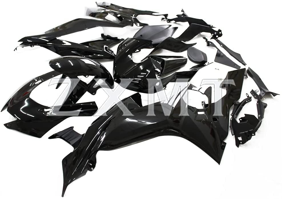 ZXMT Motorcycle Fairing Kit Glossy Black Fairings for YAMAHA YZF R6 2017 2018 2019