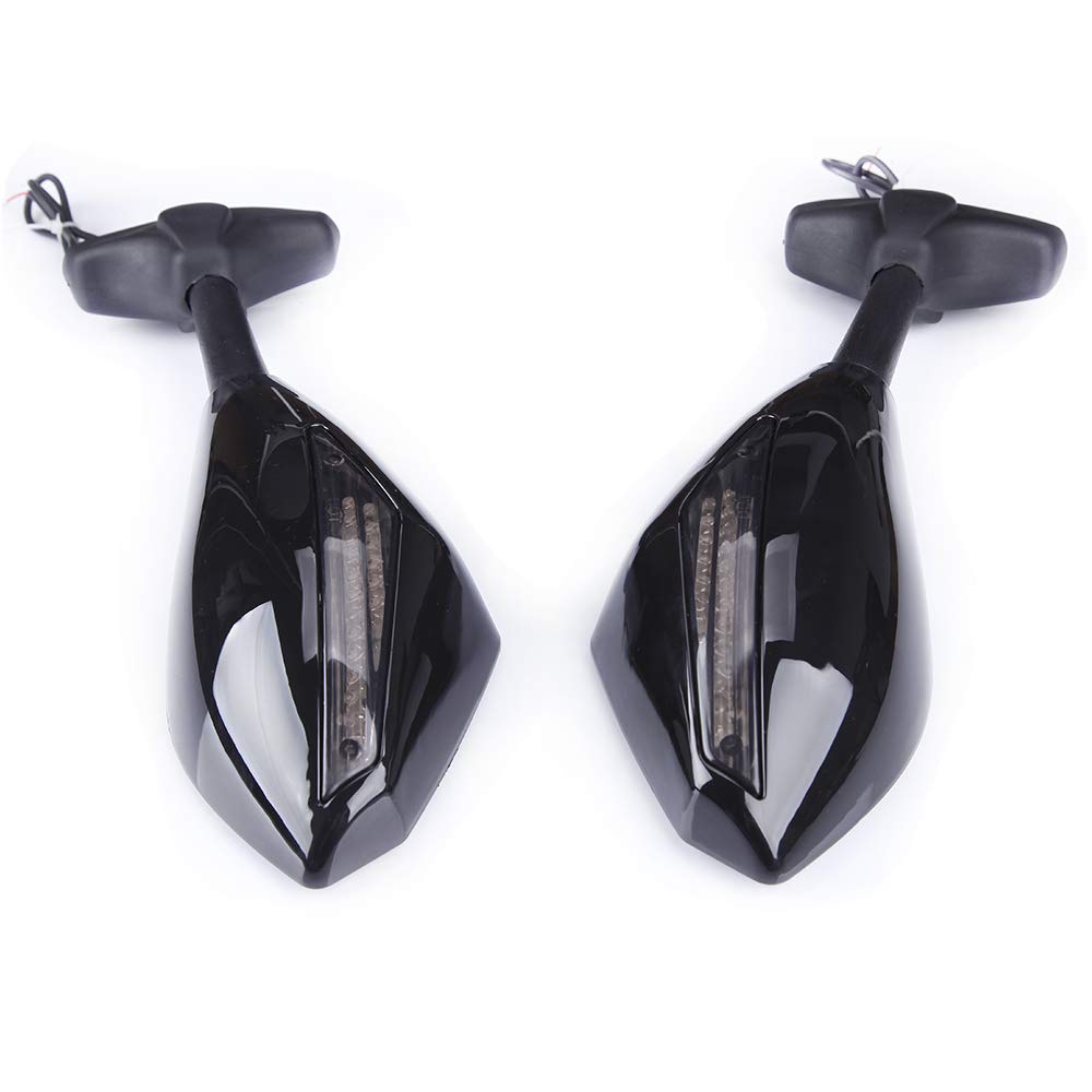Motorcycle Led Turn Signal Side Mirrors For Yamaha YZF600 YZF R6 FZR600 Honda CBR600