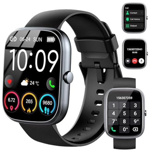 Smart Watch for Men Women (Answer/Make Call), 1.91" Smartwatch Fitness Activity Tracker, 112+Sports Step Counter Fitness Watch, Calories/Heart Rate/Spo2/Sleep Monitor, IP68 Waterproof for Android iOS