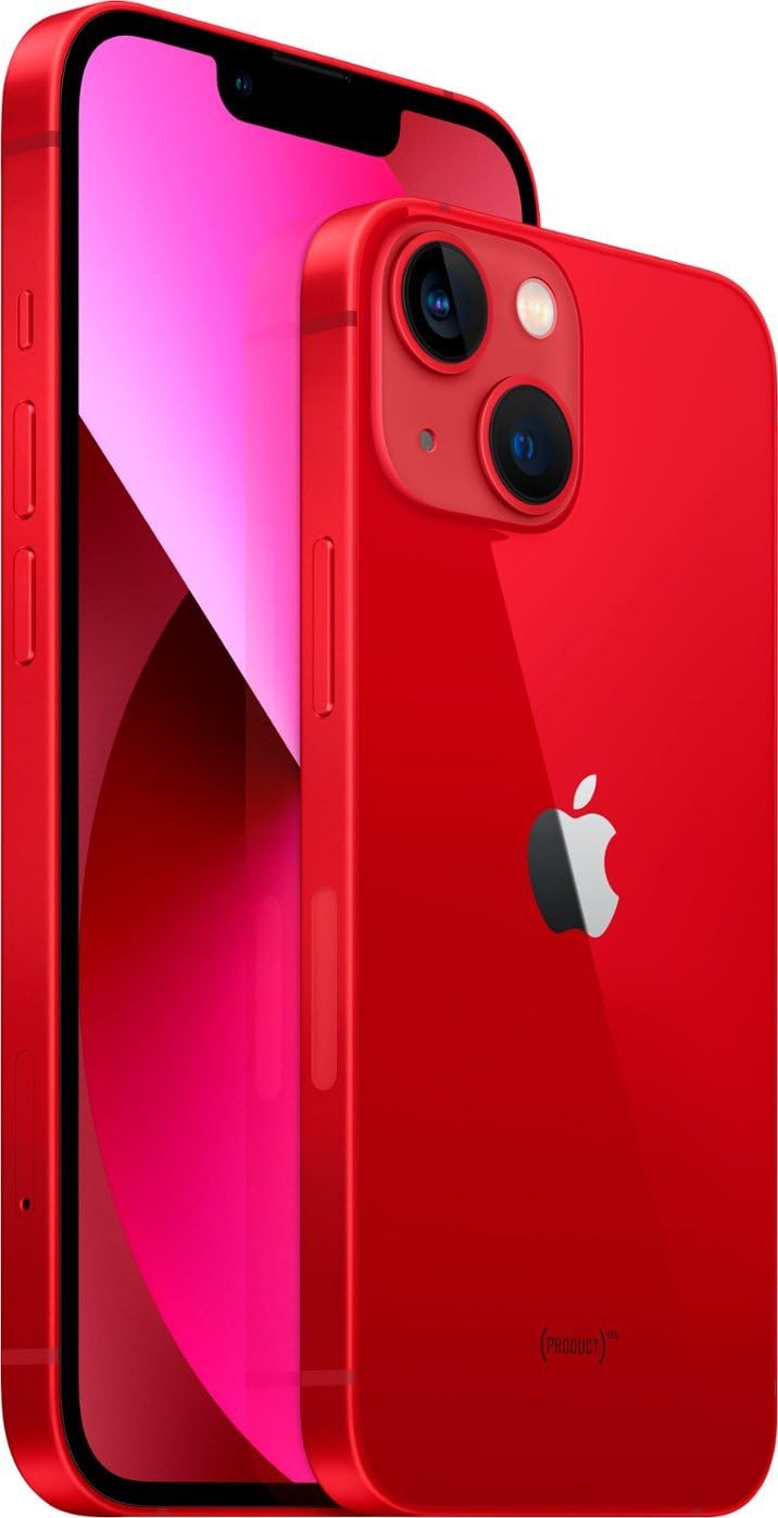Apple iPhone 13, 256GB, (PRODUCT)RED - Unlocked (Renewed)