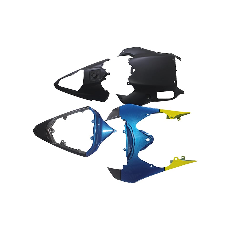 Injection Mold ABS Plastics Fairings Kit for Yamaha YZF-R6 2008-2016 Bodywork Body Kit Shark Blue Yellow