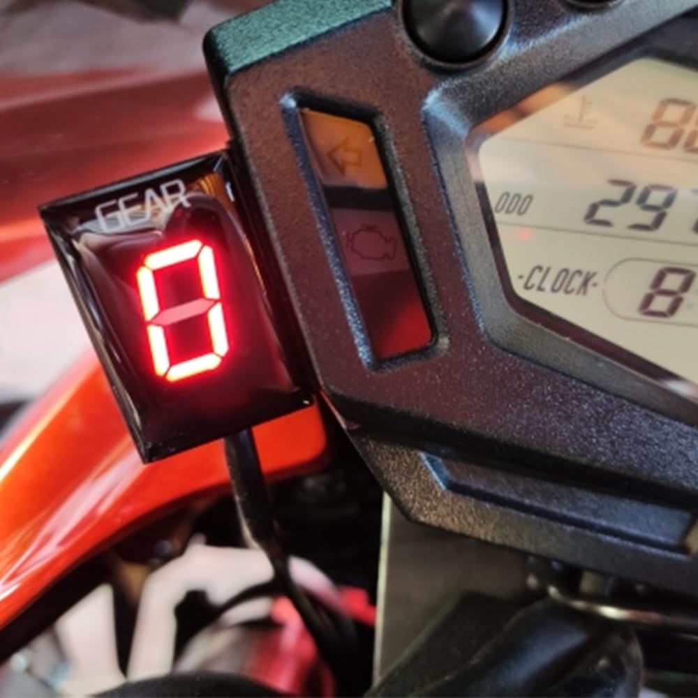 JMORCO Motorbike Gear Indicator Motorcycle Gear Indicator for Ka&wasaki ER-6F ER-6N Z1000SX Ninja 300 400 Z1000 Z800 Z750 Ve&rsys 650 KLE650 Vu&lcan S 650 VN900