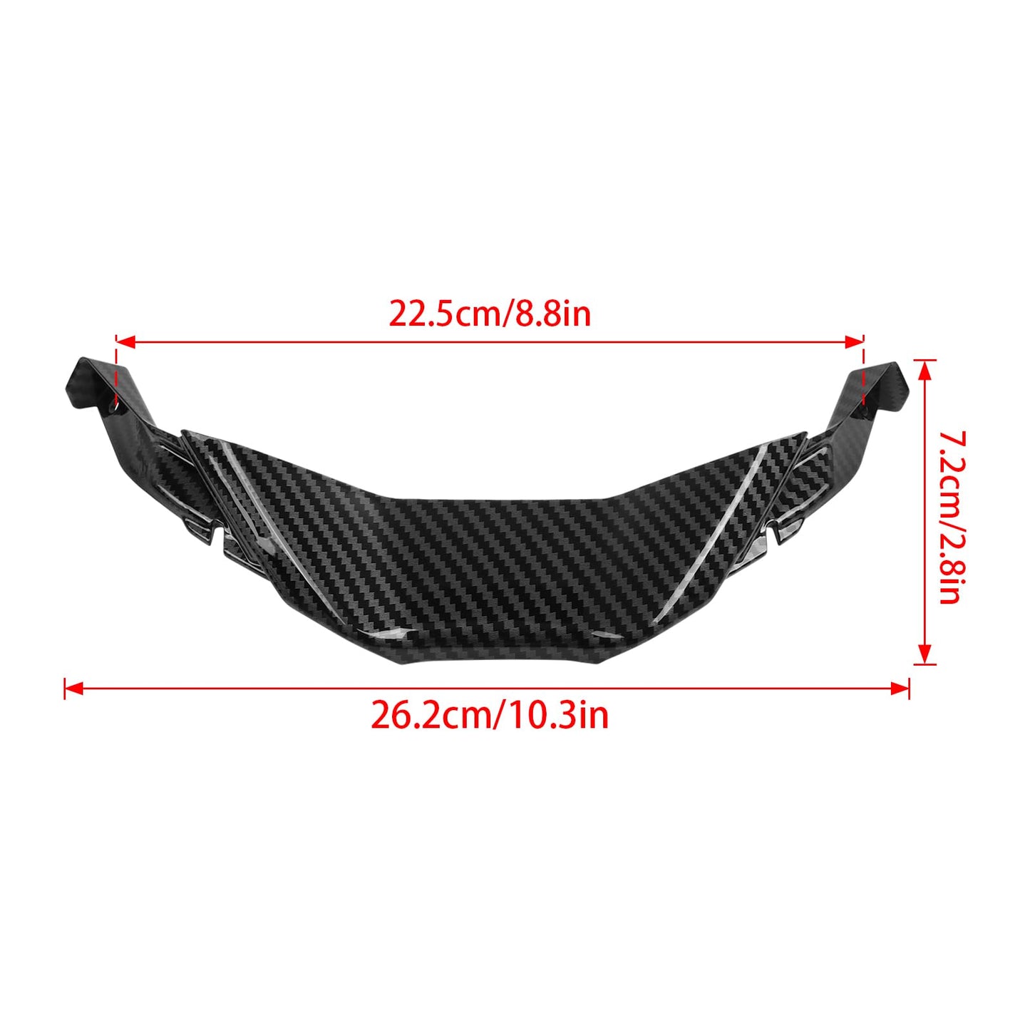 Motorcycle Front Wheel Fender Beak Nose Cone Front Spoiler Winglets Replacement for BMW S1000RR S1000 RR 2023 2024 Extender Cowl Spoiler Cover