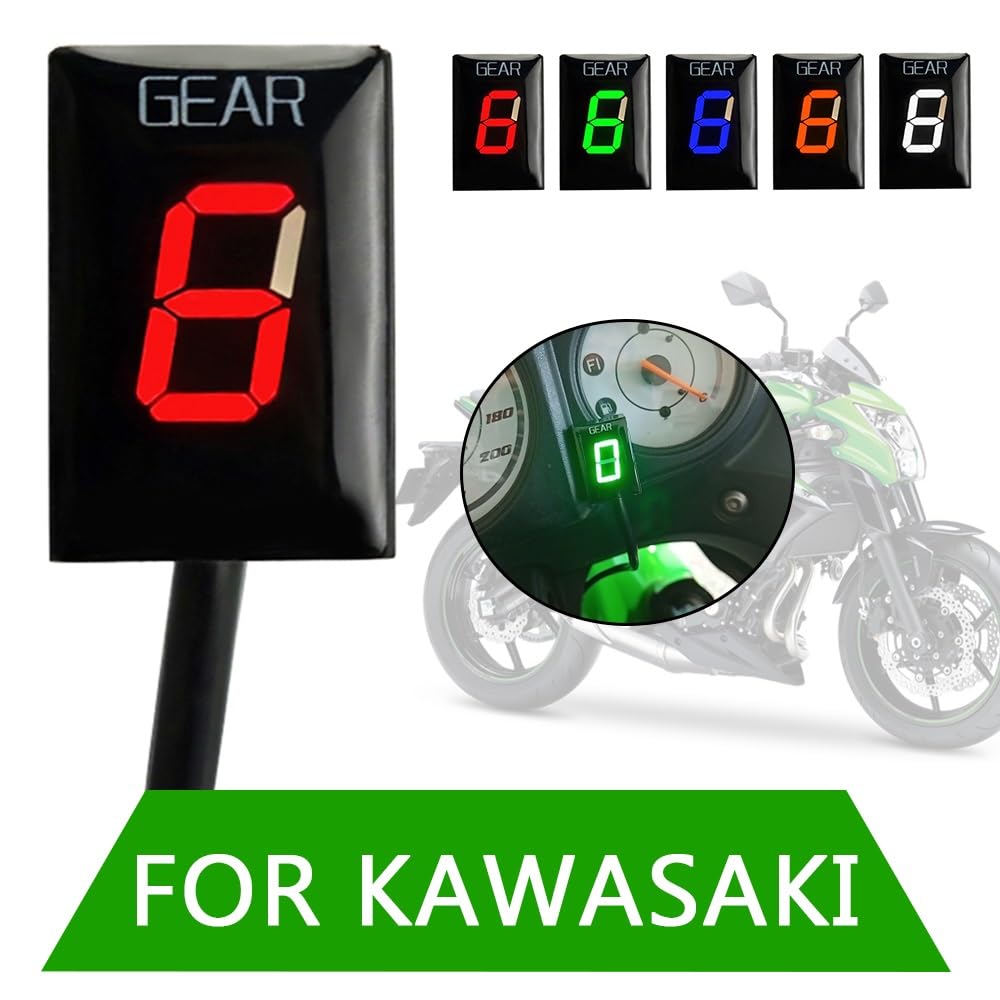JMORCO Motorbike Gear Indicator Motorcycle Gear Indicator for Ka&wasaki ER-6F ER-6N Z1000SX Ninja 300 400 Z1000 Z800 Z750 Ve&rsys 650 KLE650 Vu&lcan S 650 VN900
