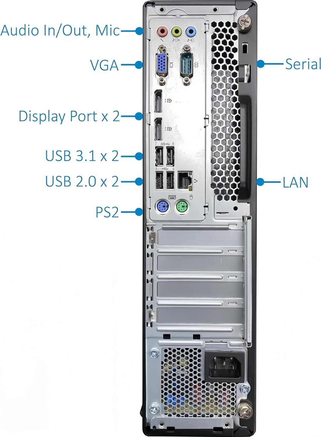 Lenovo ThinkCentre M710S SFF Desktop Computer PC, with 24" FHD(1920x1080) Monitor, Intel i3-6100 3.7GHz, 16GB RAM, 512GB SSD, Keyboard&Mouse, USB WiFi, Win10 Pro (Renewed)