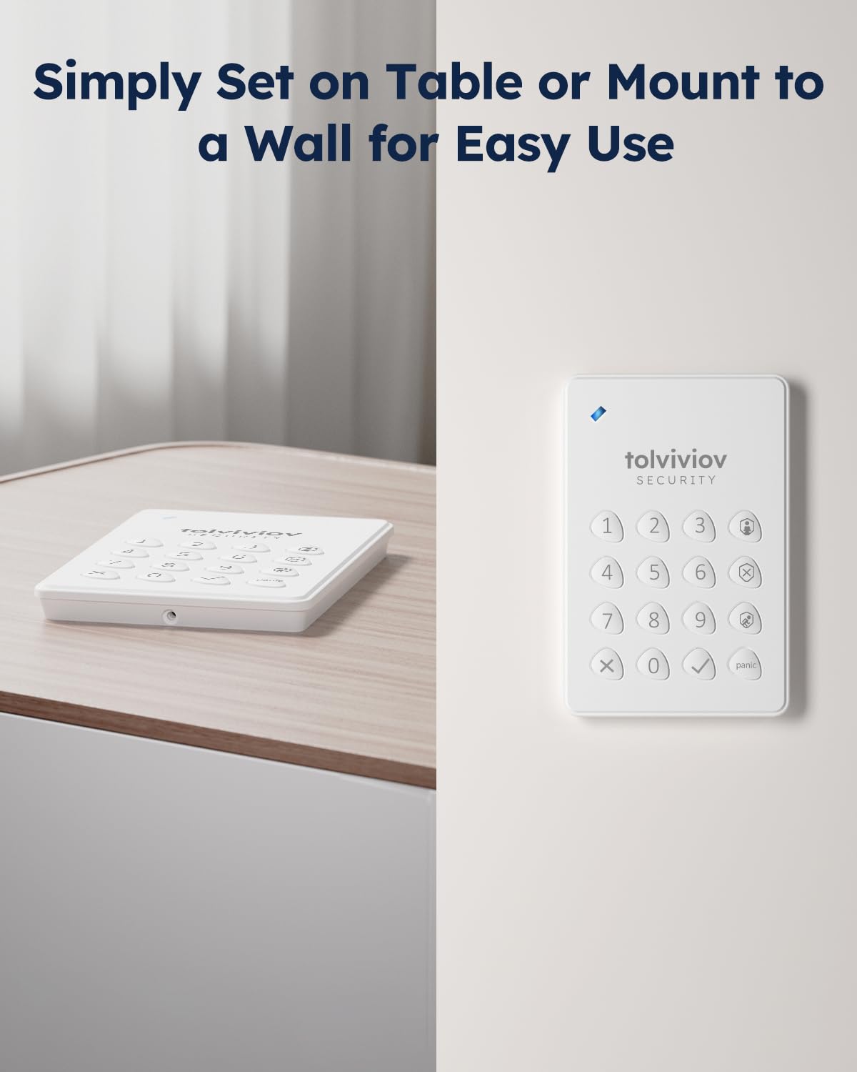 tolviviov Alarm System for Home Security, DIY Door Alarm Security Systems, Smart App Alerts, 15Piece Kit, No Monthly fee, WiFi Alarm, Door Window Motion Sensor, for Home Security, and Kids Safety