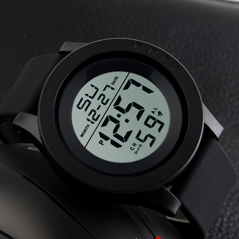 LsvtrUS Men's Digital Sports Watch Waterproof Military Outdoor Wrist Watches for Men with LED Backlight Alarm Back Light