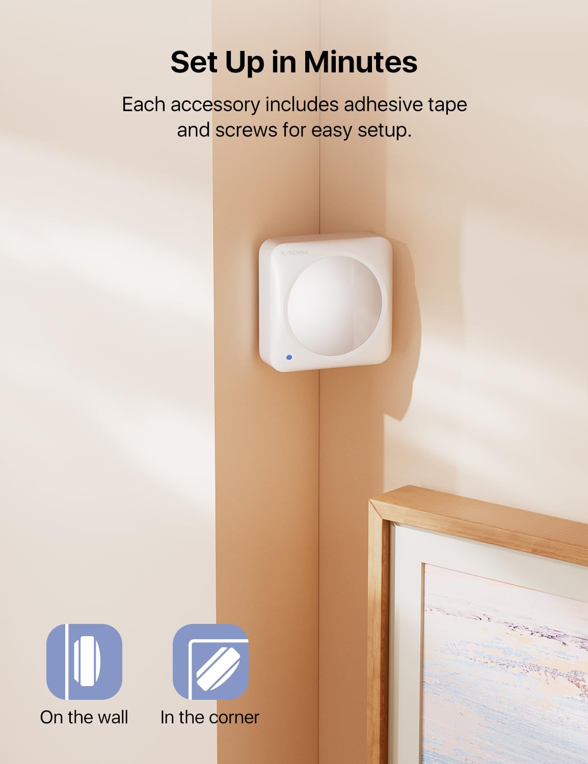 X-Sense Smart Security Keypad, Security Kit AS05/AS08 Accessory, Easy Mode Switching with Panic Button, Includes Batteries and Compatible with Alexa, Requires SBS50 Base Station, SKP0A
