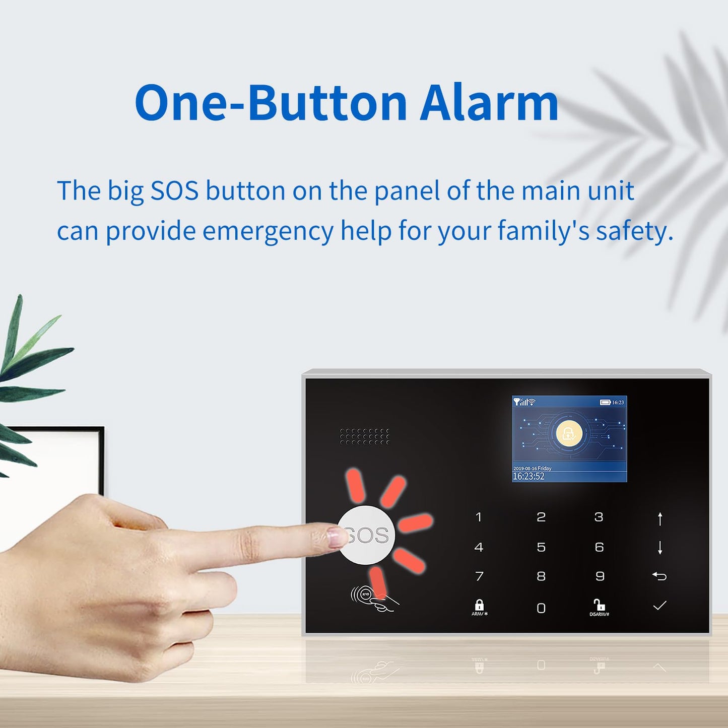 Alarm System for Home Security, Tuya Smart Home Security System, Home Alarm System No Monthly Fee,for Kids and Pet Safety,Work with Alexa and Google,for Apartment House Office,Villa