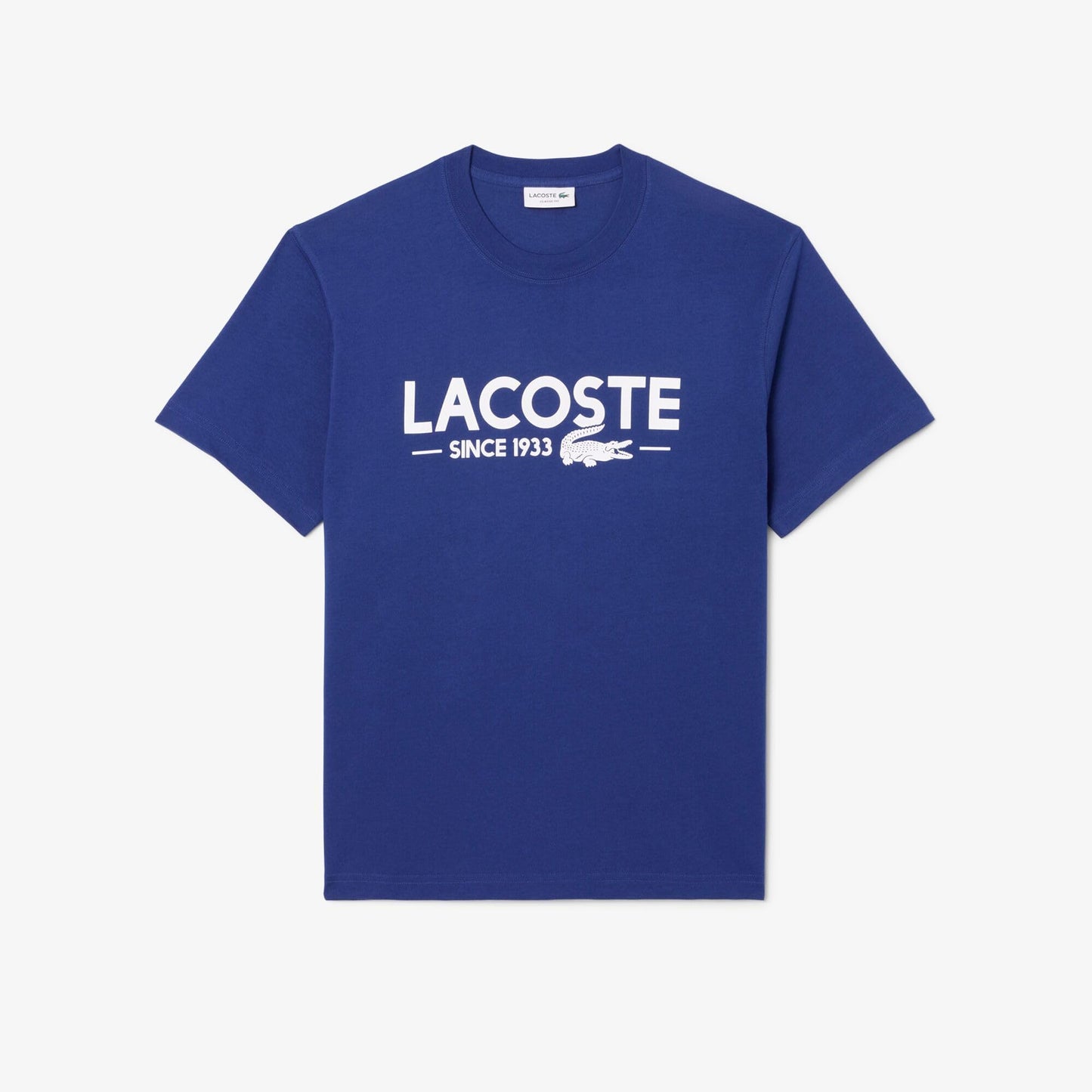 Lacoste Mens Classic Fit Cotton Jersey T-Shirt, Globe, 4