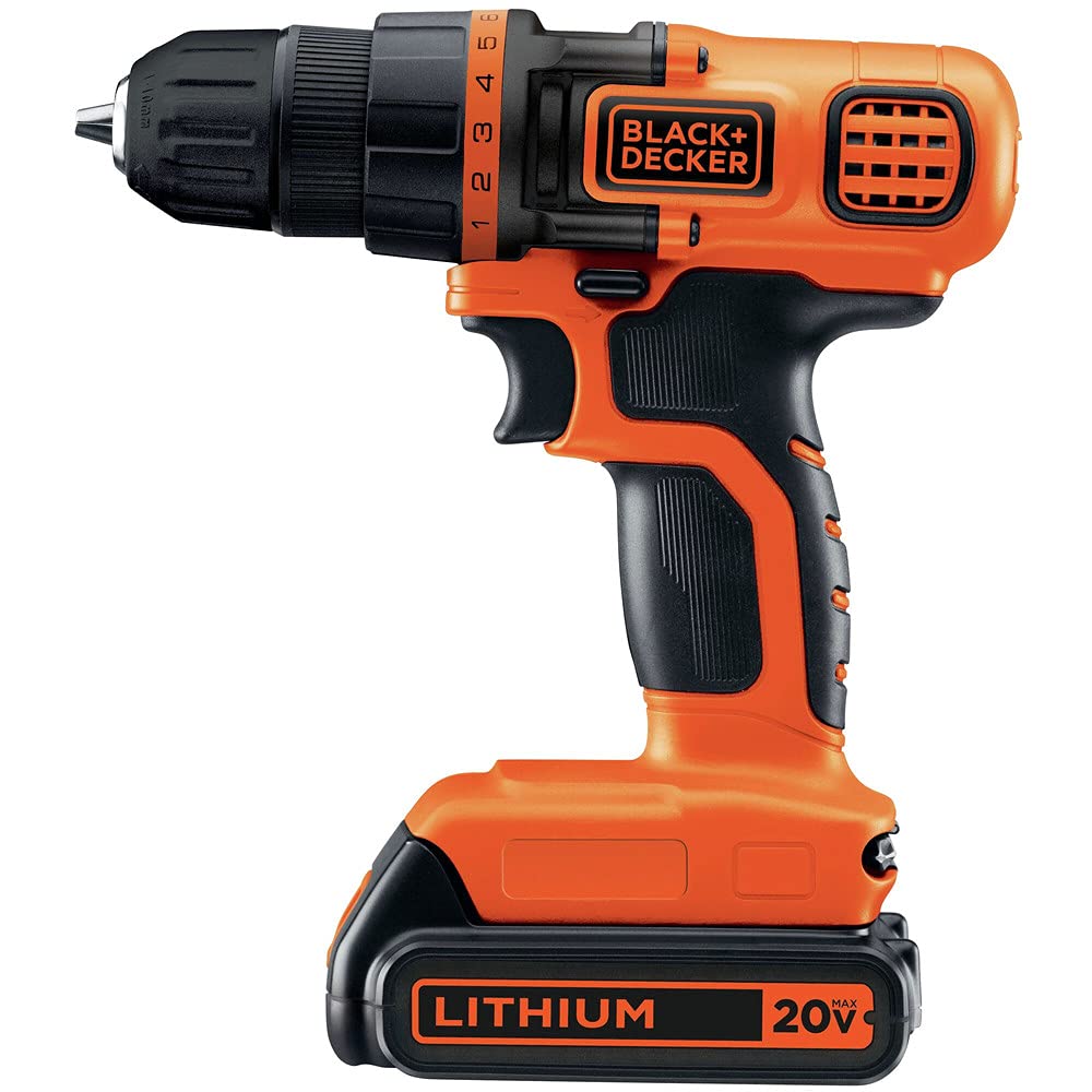 BLACK+DECKER 20V MAX Power Tool Combo Kit, 4-Tool Cordless Power Tool Set with 2 Batteries and Charger (BD4KITCDCRL)