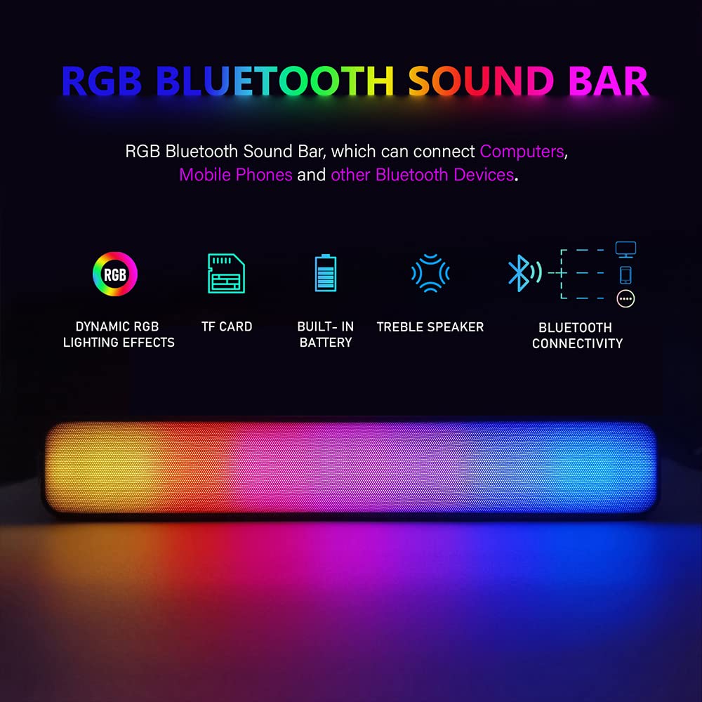 PC Gold Treasure Box RGB Dell Desktop Quad Core I5 up to 3.6G, 16G, 512G SSD, WiFi, Bluetooth 4.0, RGB Gaming Keyboard & Mouse, DVD, New 22" 1080 FHD LED, RGB Sound Bar, Webcam, Win 10 Pro (Renewed)