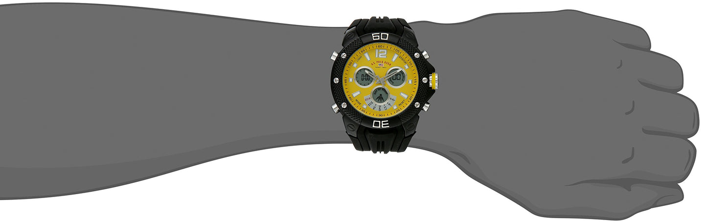U.S. Polo Assn. Sport Men's US9494 Analog-Digital Display Analog Quartz Black Watch