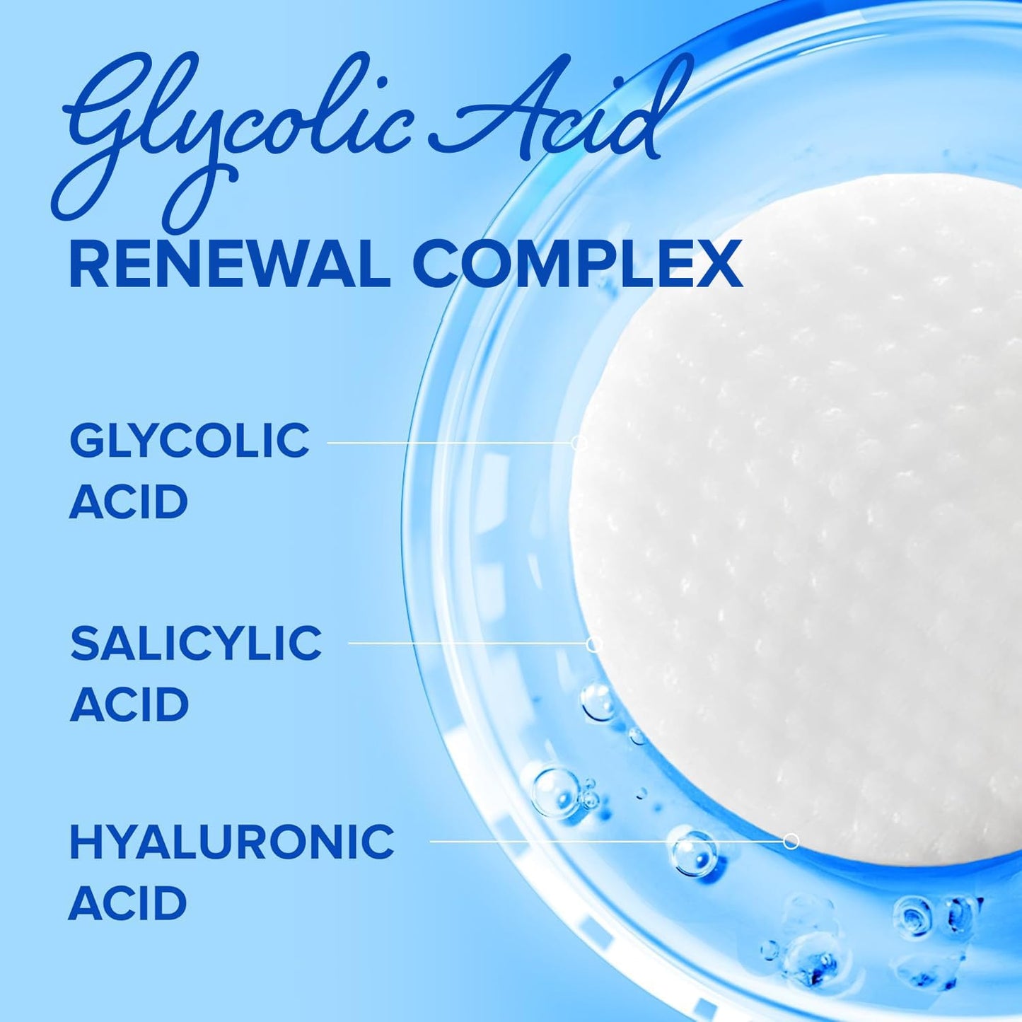 MAREE Glycolic Acid Pads - Toner Pads for Face Cleansing - Tea Tree Oil, Salicylic Acid & Vitamins E, B3, B5 - Facial Peel & Radiance Deep Cleaning Effect - 50 Pads
