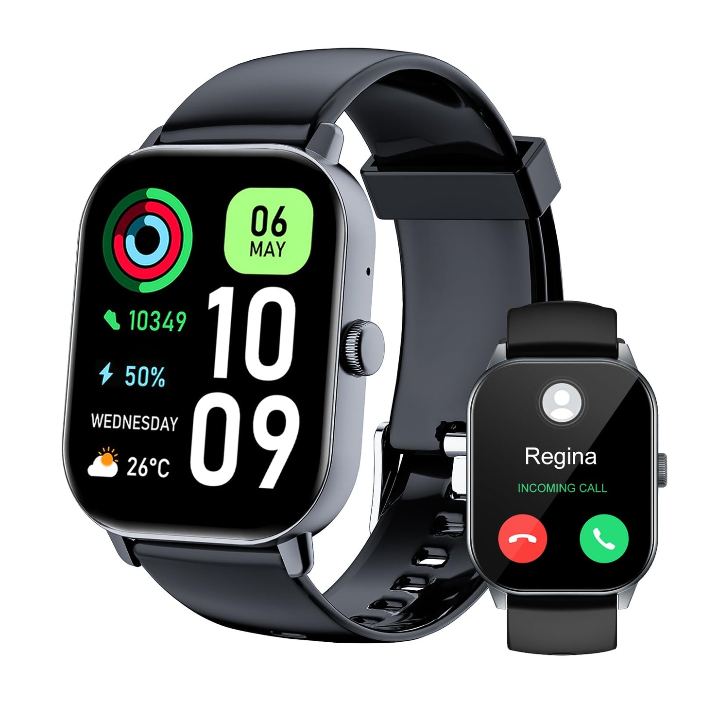 ISKOVI Smart Watch for Men Women Answer/Make Calls,Smartwatch with Heart Rate Sleep Counter Fitness Tracker, 100+ Sport Modes IP68 Waterproof Step Counter Smartwatch for iOS Android.