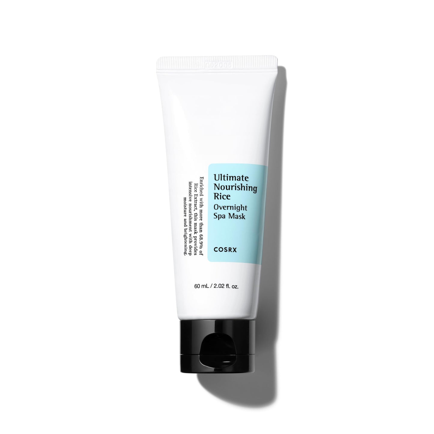 COSRX Ultimate Nourishing Rice Overnight Spa Mask, 60ml / 2.02 fl.oz | Rice Extract 68% and Niacinamide 2%, Korean Skin Care, Animal Testing Free, Paraben Free