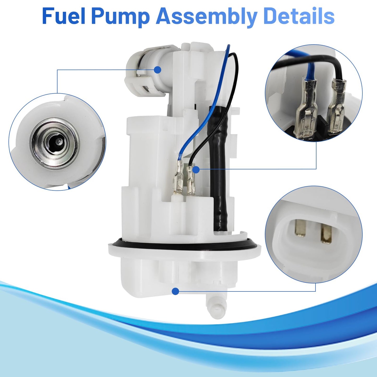Fuel Pump Assembly Replacement for Yamaha YZ250F YZ450F YZ250FX YZ450FX WR250F WR450F, 33D-13907-02-00 33D139070200