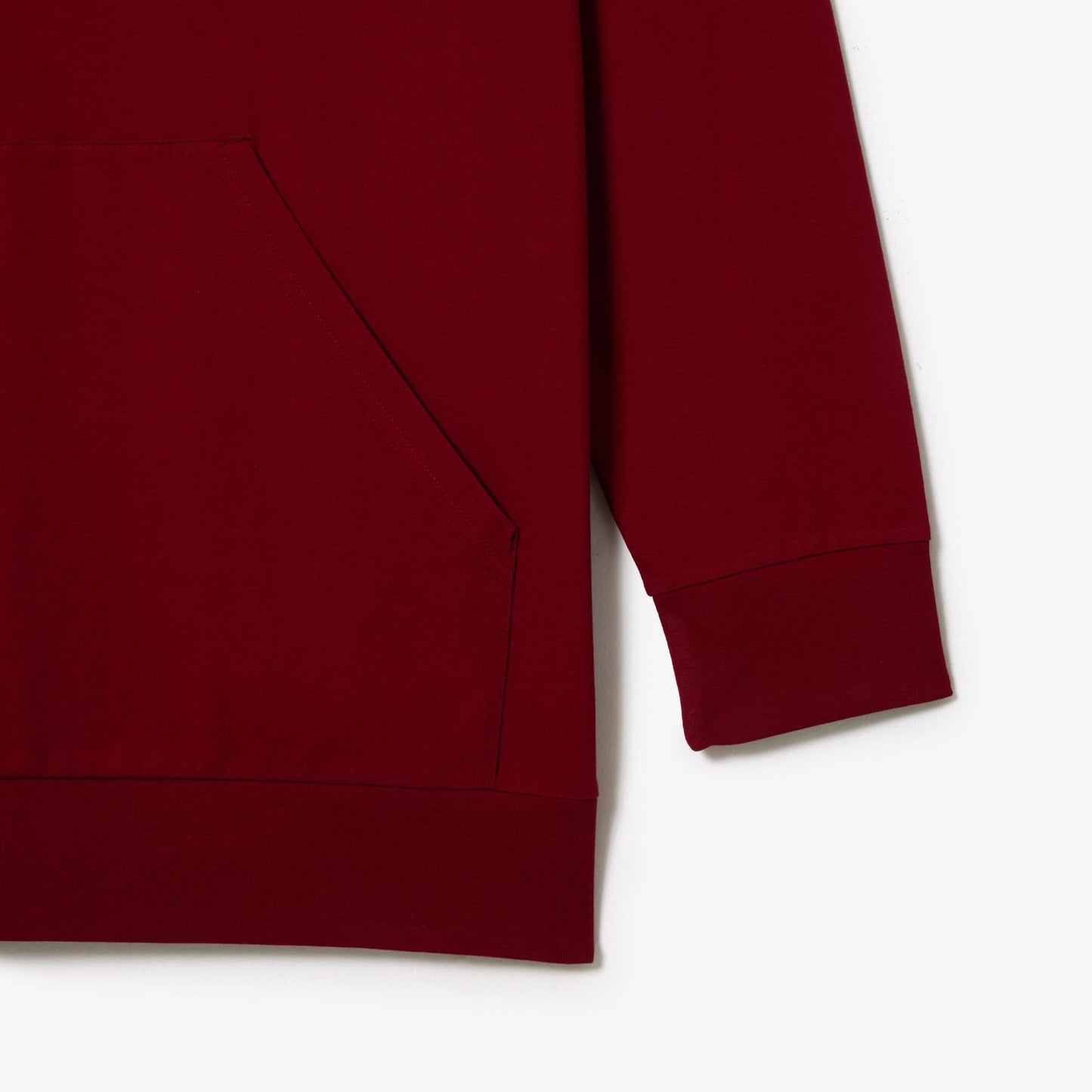 Lacoste Men's Tall Fit Hooded T-Shirt, LT, Bordeaux