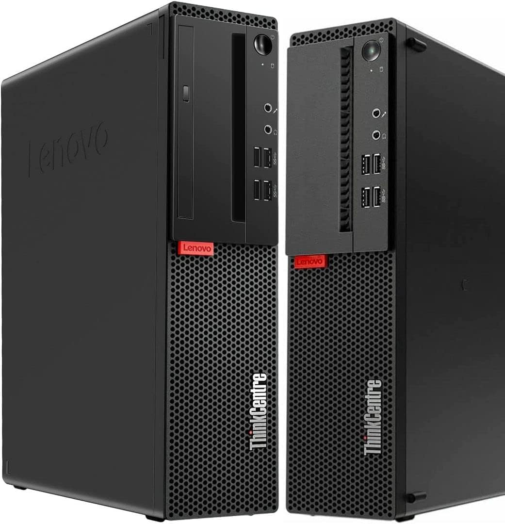Lenovo ThinkCentre M710S SFF Desktop Computer PC, with 24" FHD(1920x1080) Monitor, Intel i3-6100 3.7GHz, 16GB RAM, 512GB SSD, Keyboard&Mouse, USB WiFi, Win10 Pro (Renewed)