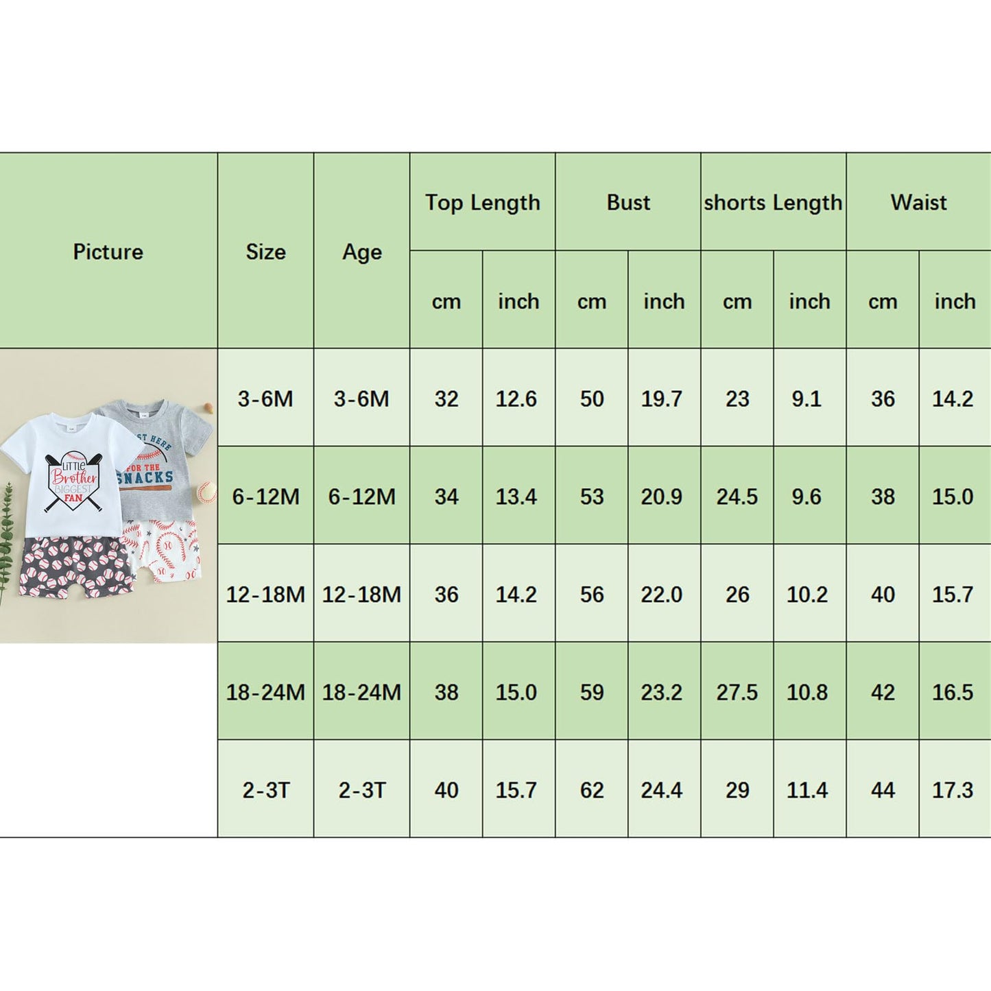 Dewadbow Toddler Boy Girl Baseball Clothes Letter Print Short Sleeve Tshirt Top Baseball Shorts Set Kids Casual Summer Outfit (White Little Brother Biggest Fan, 6-12 Months)