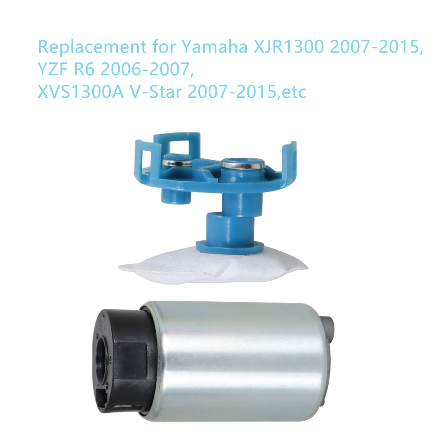 waltyotur EFI Fuel Pump w/Strainer 5UX-13907-00 5UX-13907-01 Replacement for Yamaha YZF R6 R6R FZ1 V-Star XVS1300A XJR1300 2006-2017