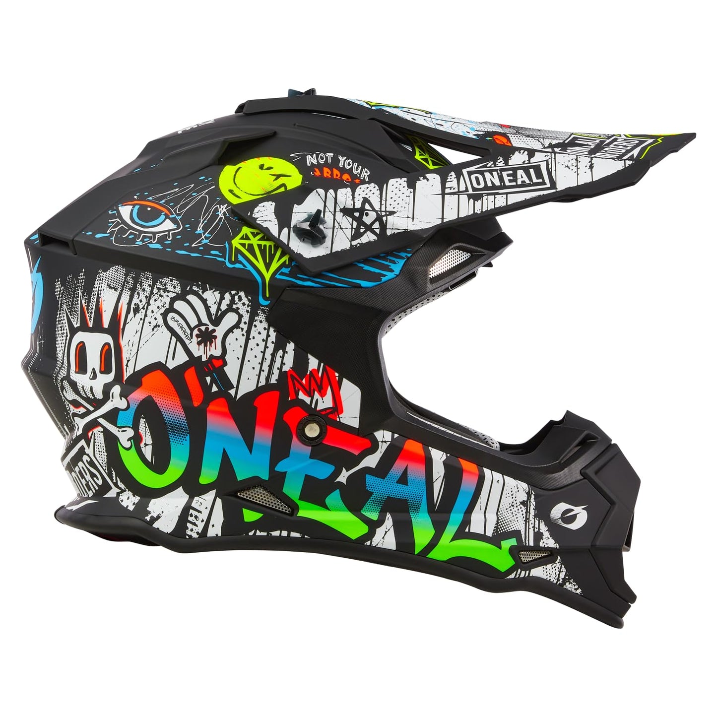 O'Neal 2SRS Helmet Adult Rancid Black/White Large