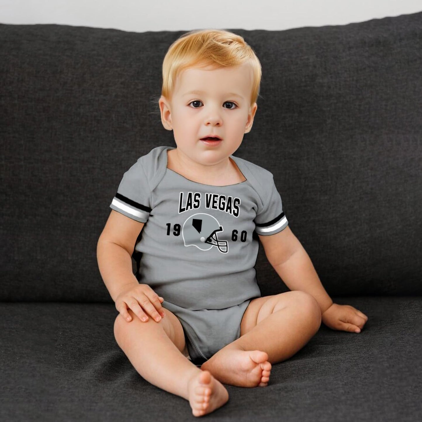 Singlory Unisex-baby Clothes for Football Fans Newborn Short-sleeve Bodysuit Infant Boys Girls Apparel 3 Months
