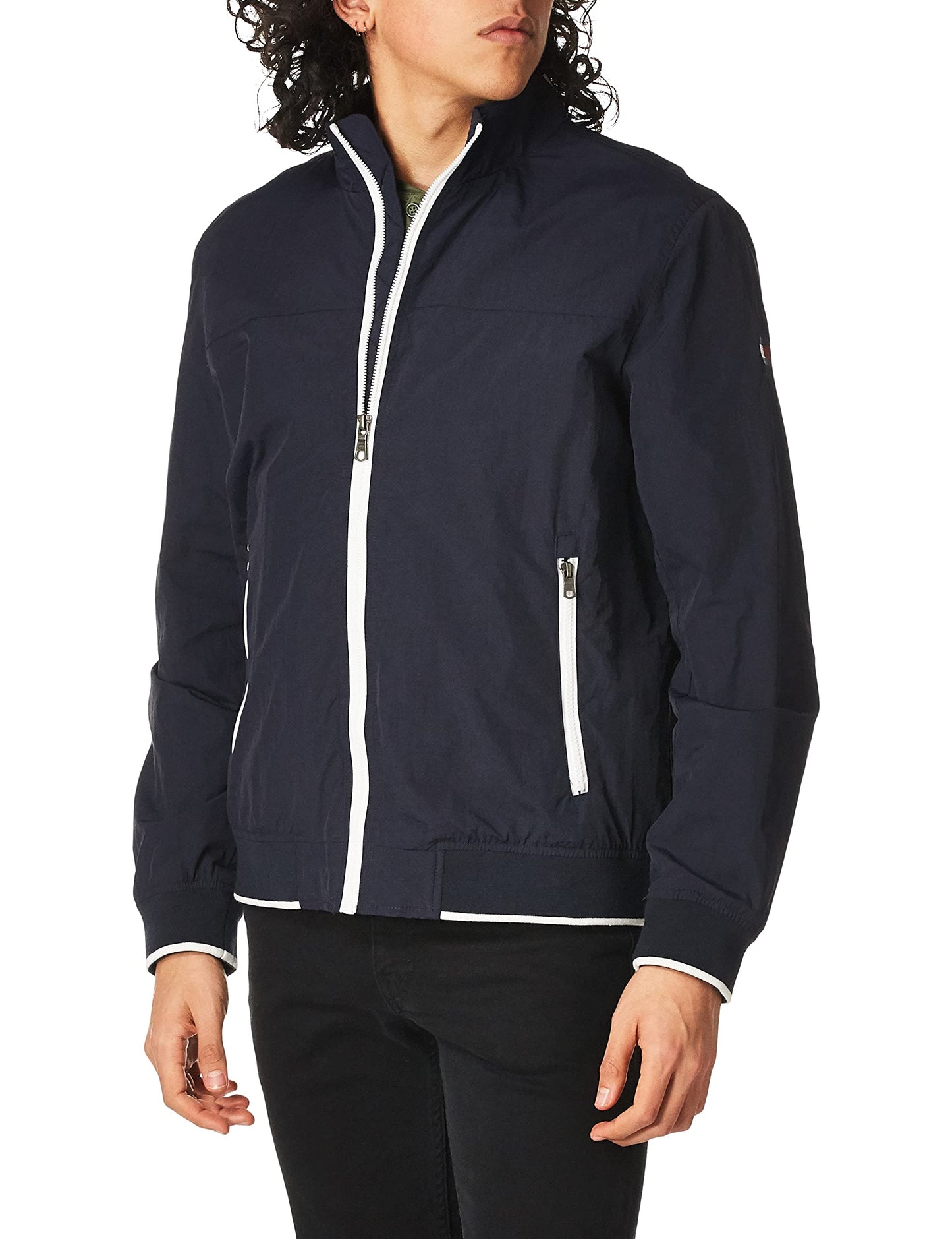 Chaqueta bomber Tommy Hilfiger Yachting para hombre, azul marino, talla mediana