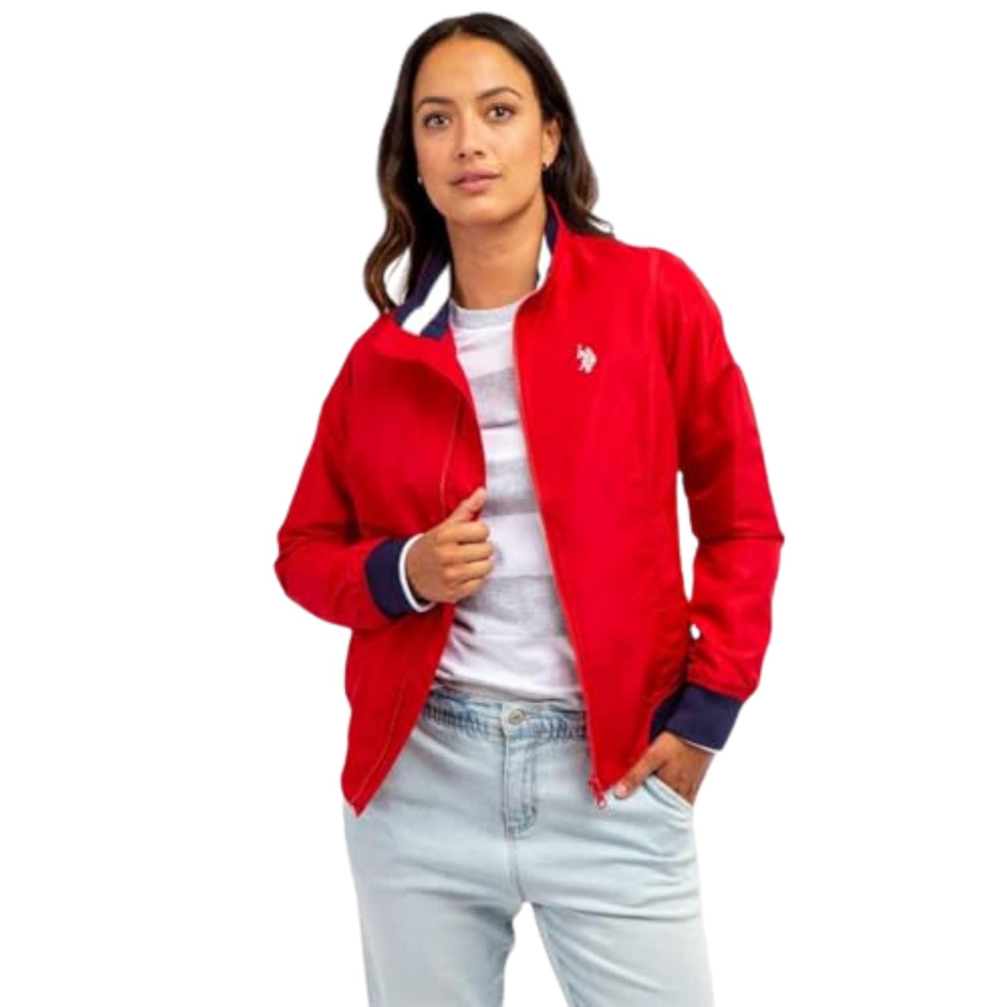 U.S. POLO ASSN. Women's Yacht Jacket, Racing Red