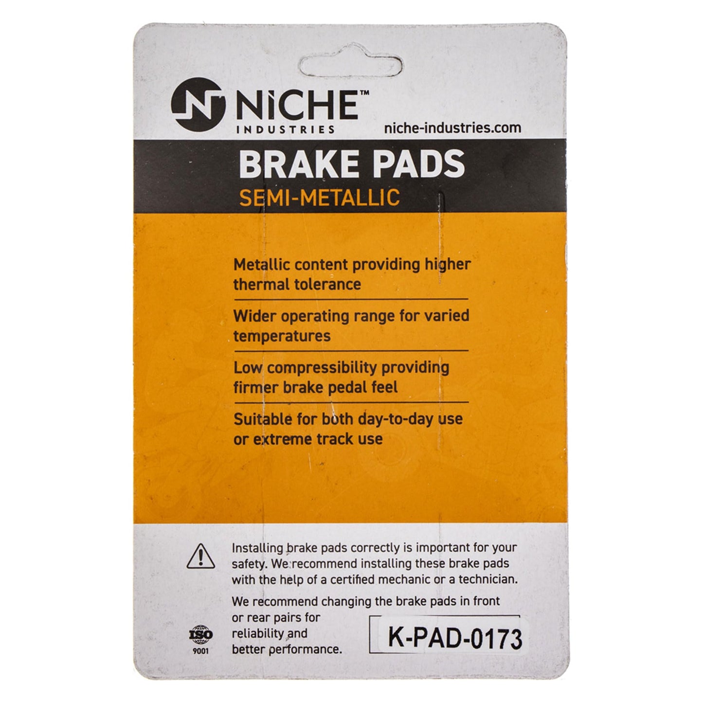 NICHE Front Brake Rotor Pad Semi Metallic Kit For Kawasaki Z1000 43082-1290 43082-0002 41080-0001-488 Motorcycle
