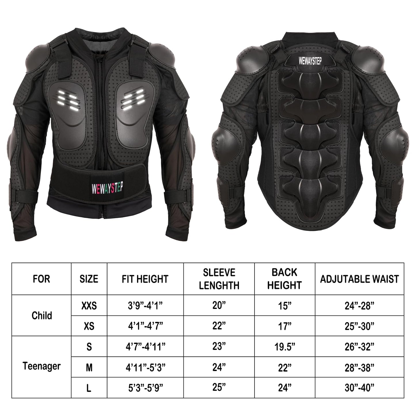 Kids Motorcycle Jacket Dirt Bike Gear,Motocross Spine Chest Protector Armor Suit with Knee Shin Guards Full Body Armor Jacket (US, Alpha, Medium, Regular, Green)