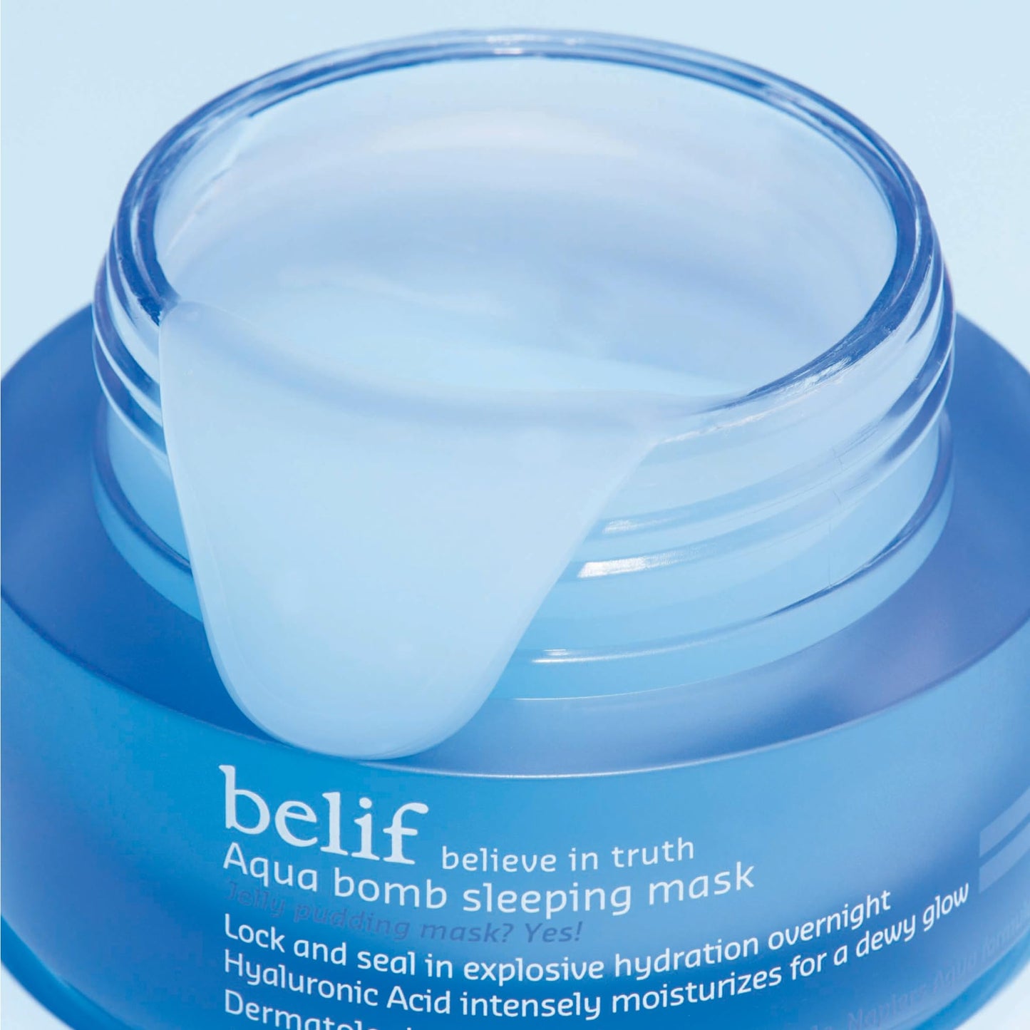 belif Aqua Bomb Sleeping Mask, Korean Overnight Jelly Moisturizer for Intense Hydration, Dullness Reduction, Skin Repair & Plumping, Glass Skin, 1.6 fl oz