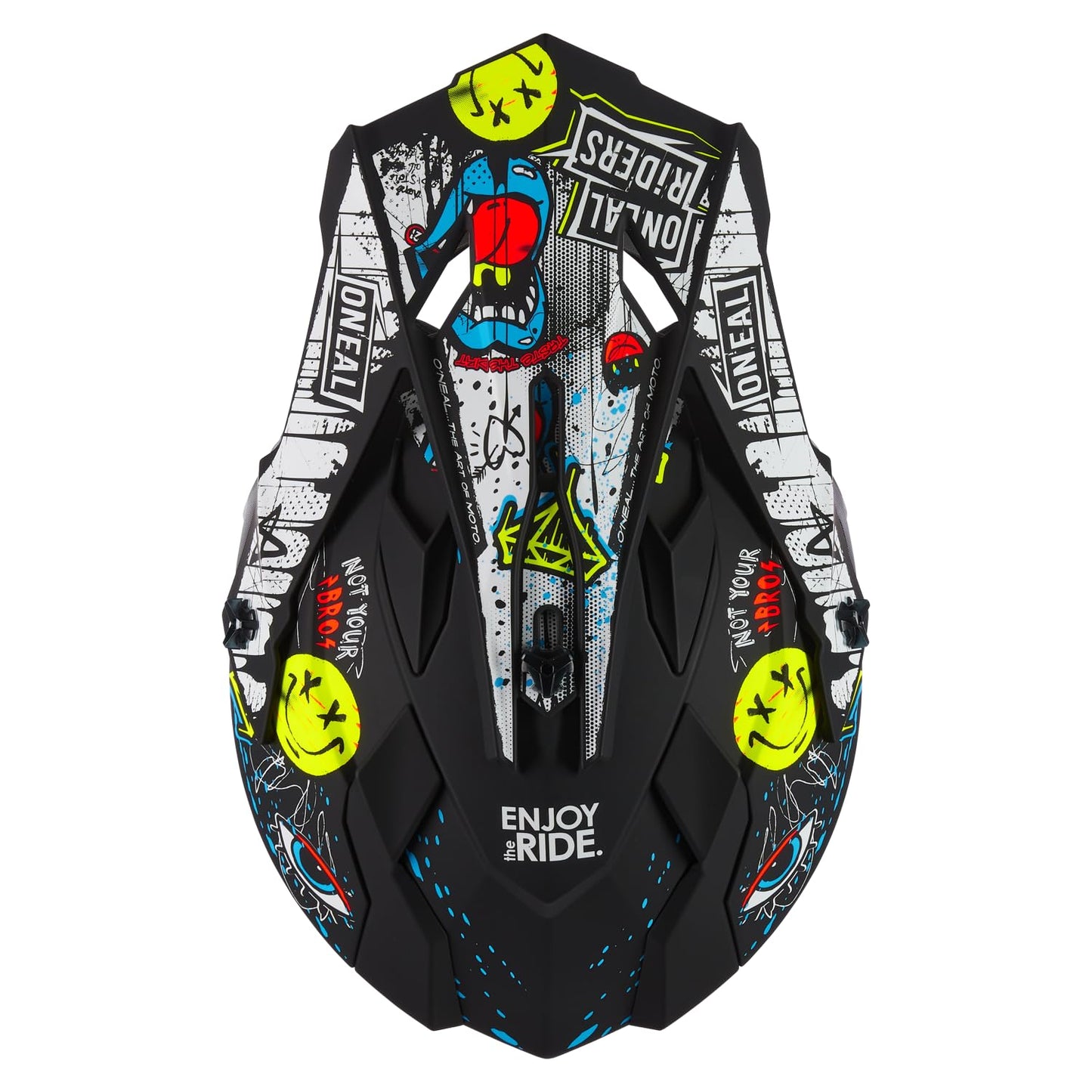 O'Neal 2SRS Helmet Adult Rancid Black/White Large