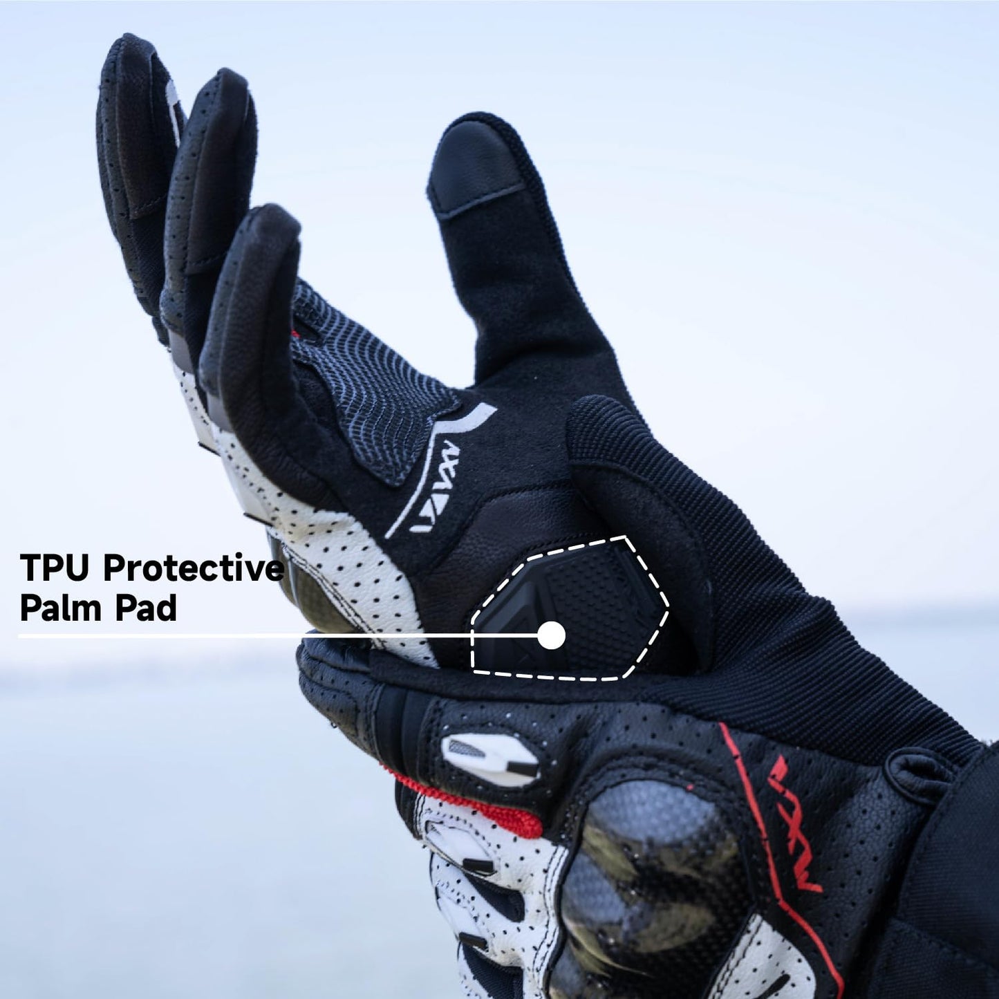 VXW Motorcycle Gloves for Men and Women Full Finger Touchscreen Motorbike Gloves High Protection Biker Gloves for BMX ATV Road Racing(Medium)