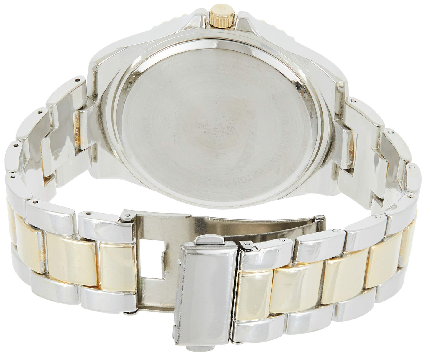 Accutime U.S. Polo Assn. Men's Two-Toned, Royal Blue Dial, Automatic Quartz Metal/Alloy Fold-Over-Clasp Watch - USC80514