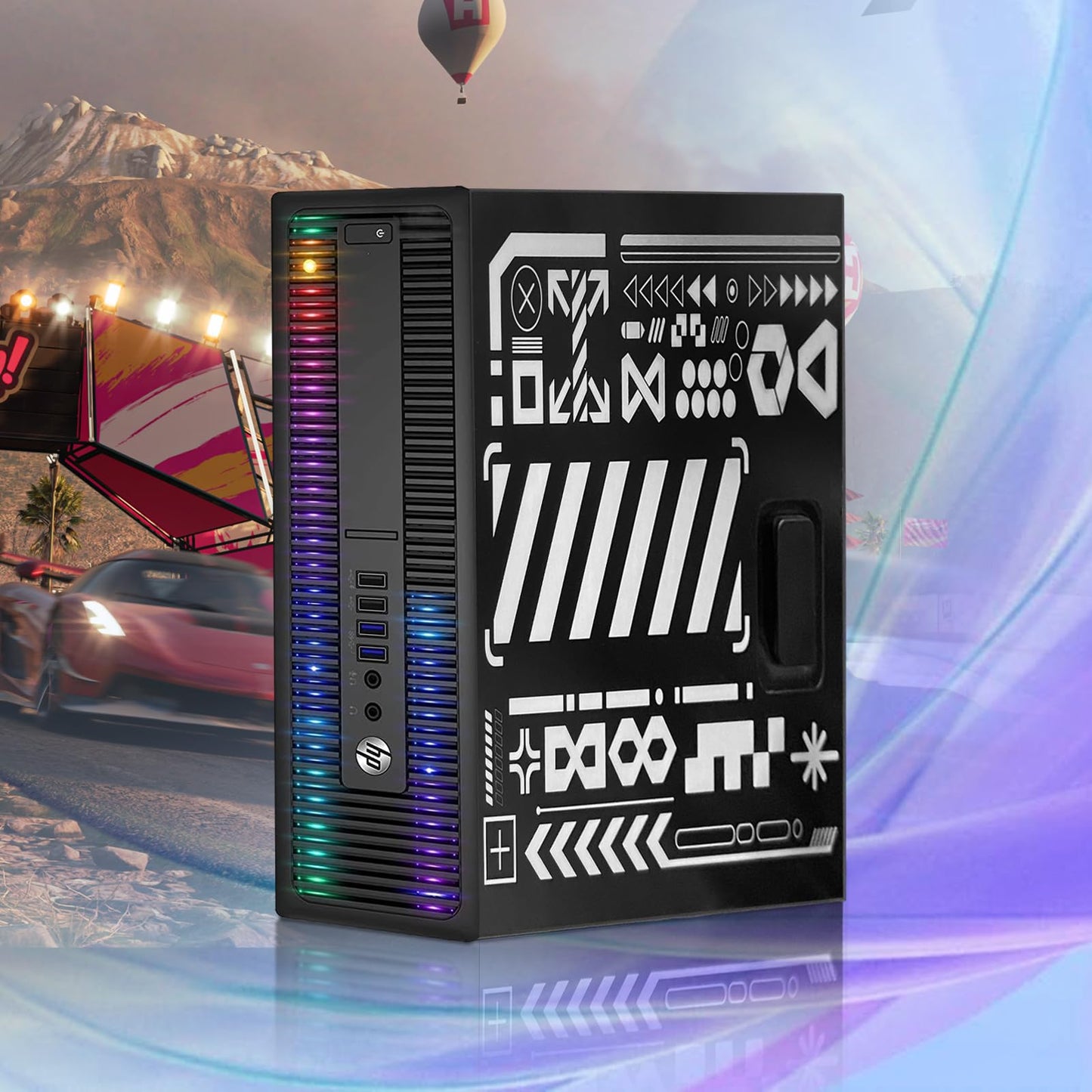 HP RGB Gaming Desktop Computer, Intel Quad Core I5-6500 up to 3.6GHz, GeForce GT 1030 2G GDDR5, 16GB DDR4, 512G SSD, RGB Keyboard & Mouse, 600M WiFi & Bluetooth 5.0, Win 10 Pro (Renewed)