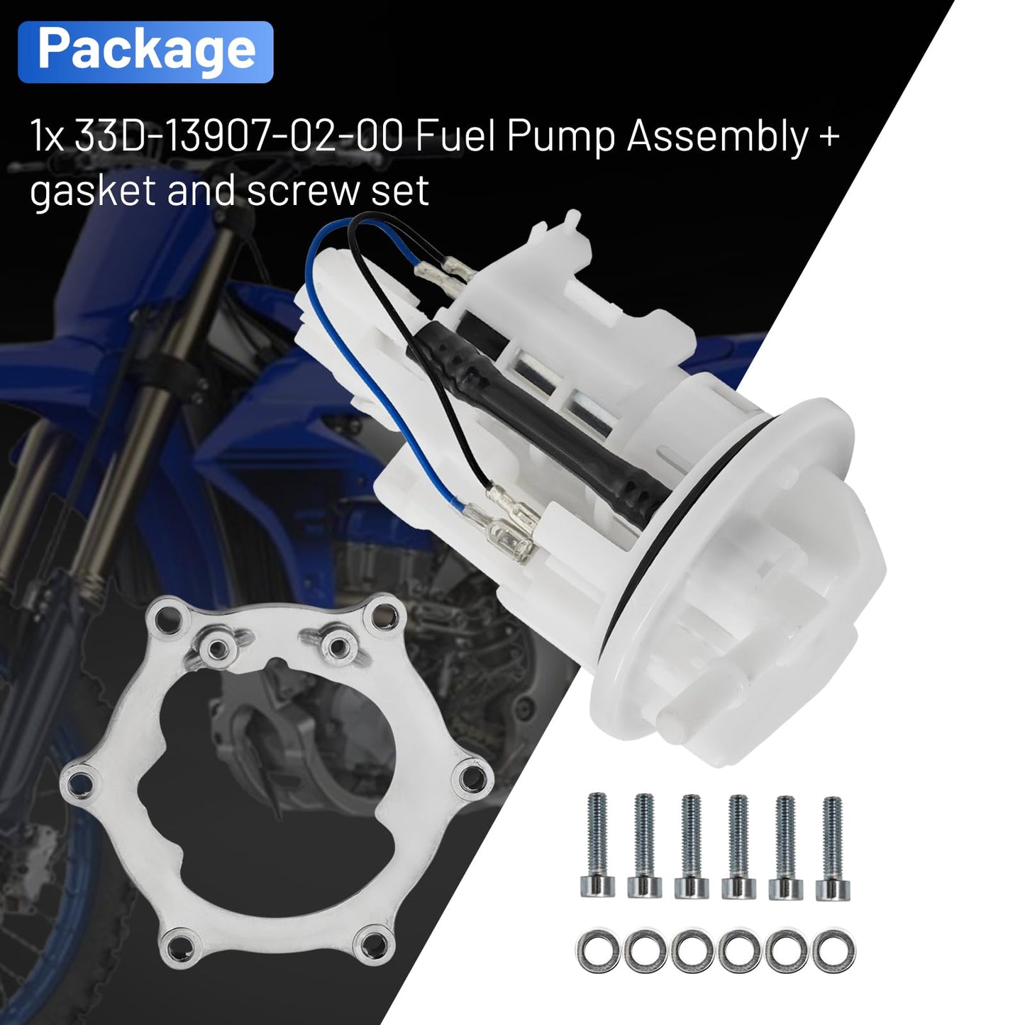 Fuel Pump Assembly Replacement for Yamaha YZ250F YZ450F YZ250FX YZ450FX WR250F WR450F, 33D-13907-02-00 33D139070200