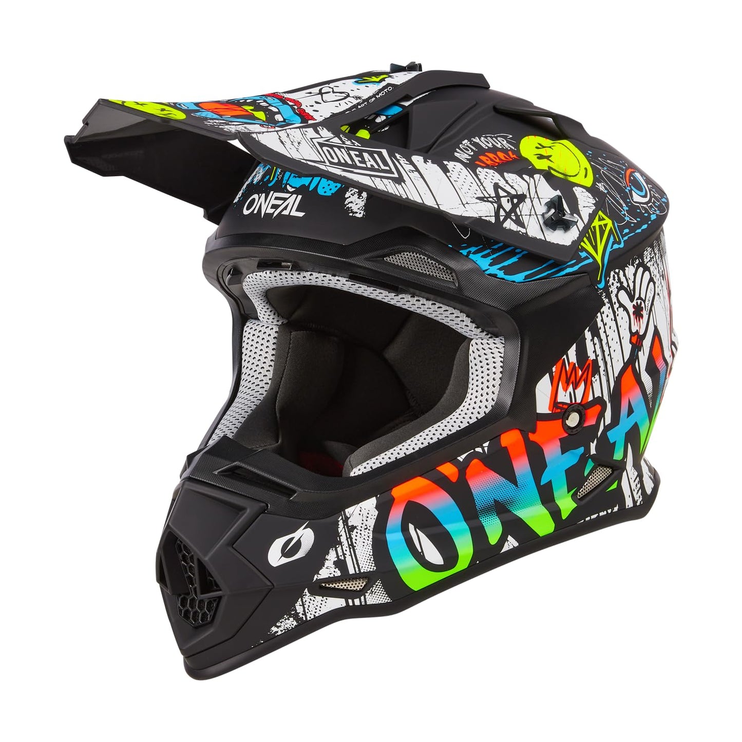 O'Neal 2SRS Helmet Adult Rancid Black/White Large