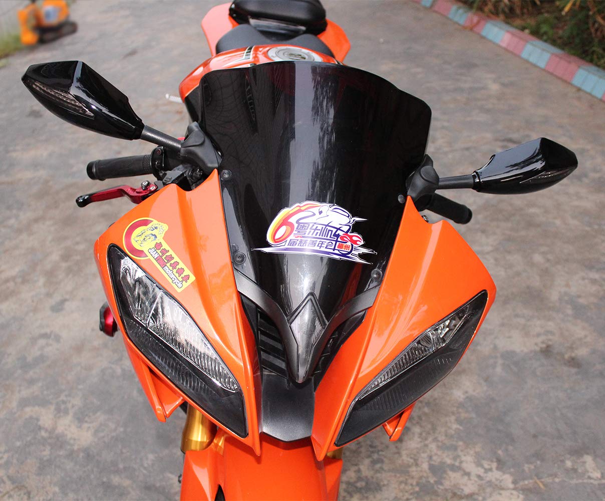 Motorcycle Led Turn Signal Side Mirrors For Yamaha YZF600 YZF R6 FZR600 Honda CBR600