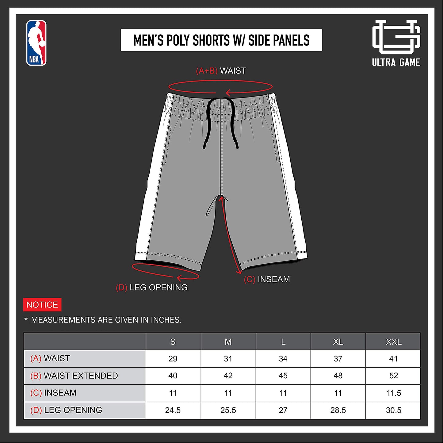 Ultra Game NBA Boston Celtics Men's Mesh Athletic Active Basketball Shorts, Heather Gray, XX-Large