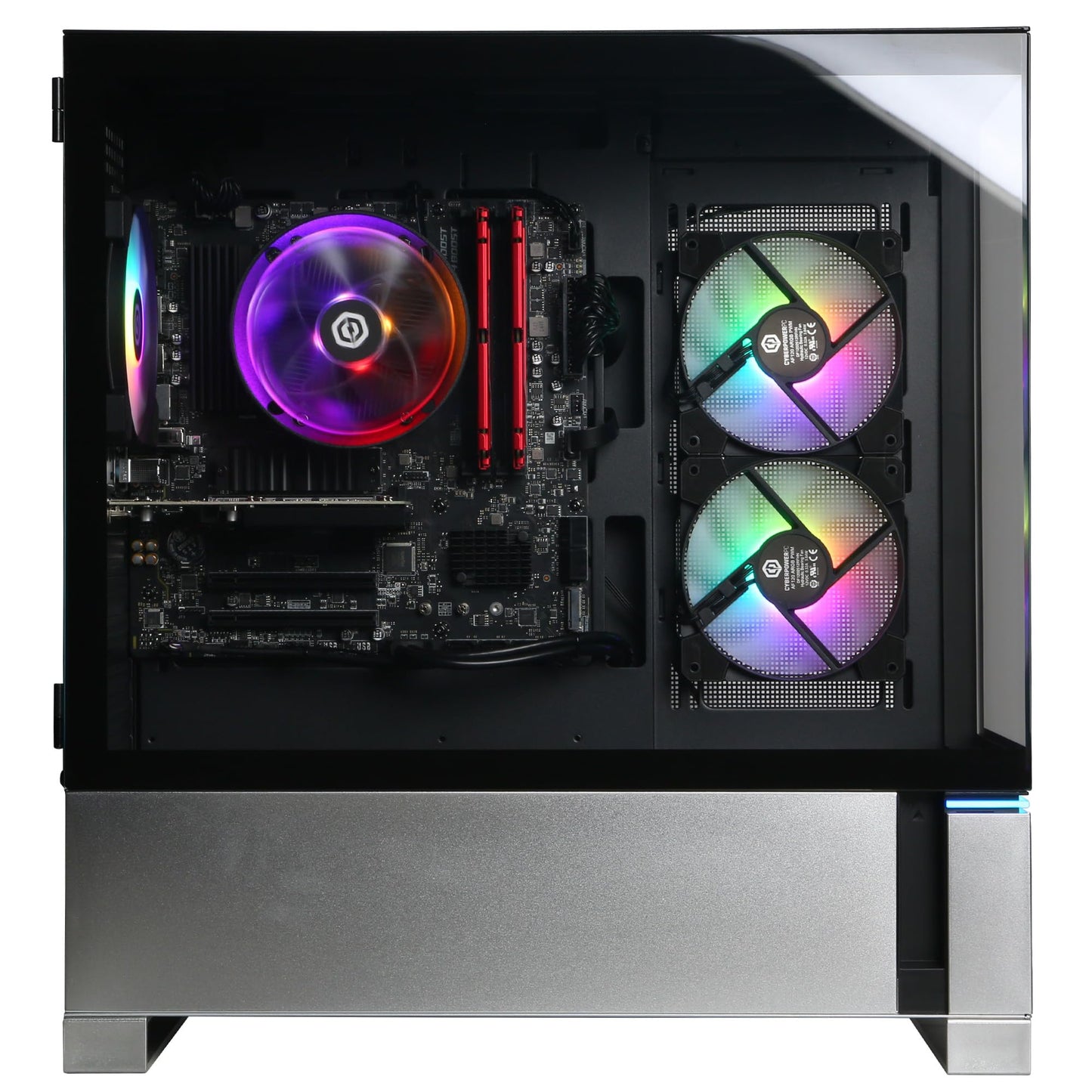 CyberPowerPC Gamer Master Gaming PC, AMD Ryzen 5 5500 3.6GHz, Radeon RX 6400 4GB, 16GB DDR4, 500GB PCIe Gen4 SSD, WiFi Ready & Windows 11 Home (GMA3100A)